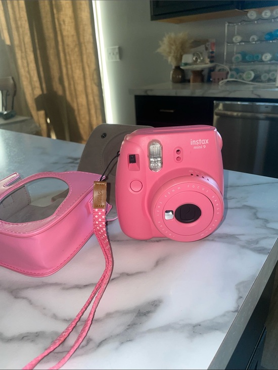 Fujifilm Other - Fujifilm Instax Mini 9 Polaroid Camera with Bright Pink Matching Case